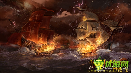 航海大冒險 3k玩《加勒比戰(zhàn)紀》勁爆海戰(zhàn)圖曝光