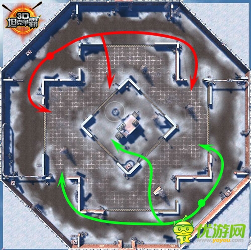 掌握伏擊戰(zhàn)！《3D坦克爭(zhēng)霸》地圖路線(xiàn)選擇