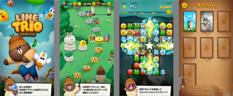 冒險三消游戲《LINE TRIO》將于今年冬天上架