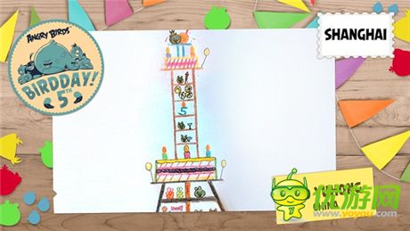 《憤怒的小鳥(niǎo)》5周年版紀(jì)念關(guān)卡曝光 東方明珠驚艷入駐